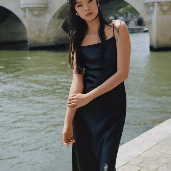 NWOT By Anthropologie Cowl-Neck Slip Dress - Picture 4 of 4